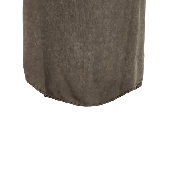 Knox Rose Gray Sleeveless Embroidered Rose Floral V-Neck Tank Top Size Medium - Picture 6 of 9